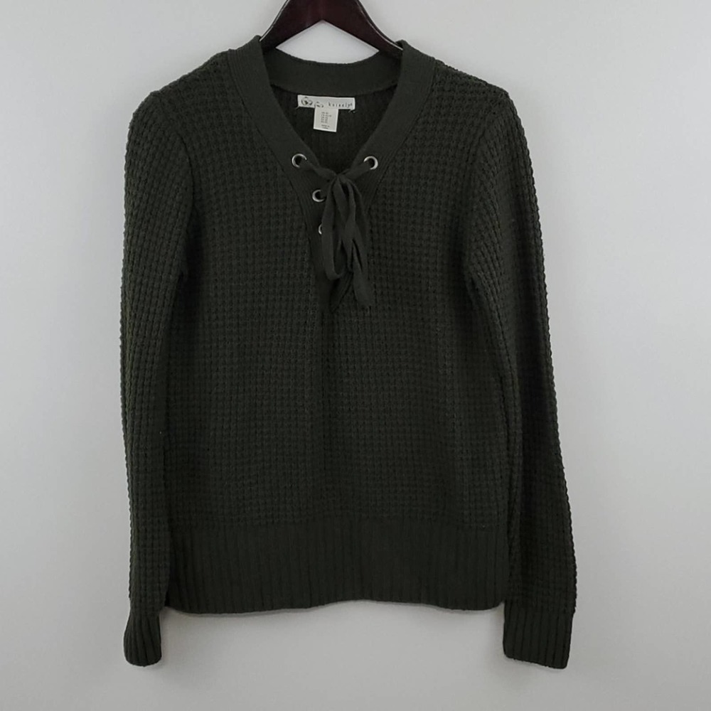 Kaisely V-Neck Tie Front Sweater